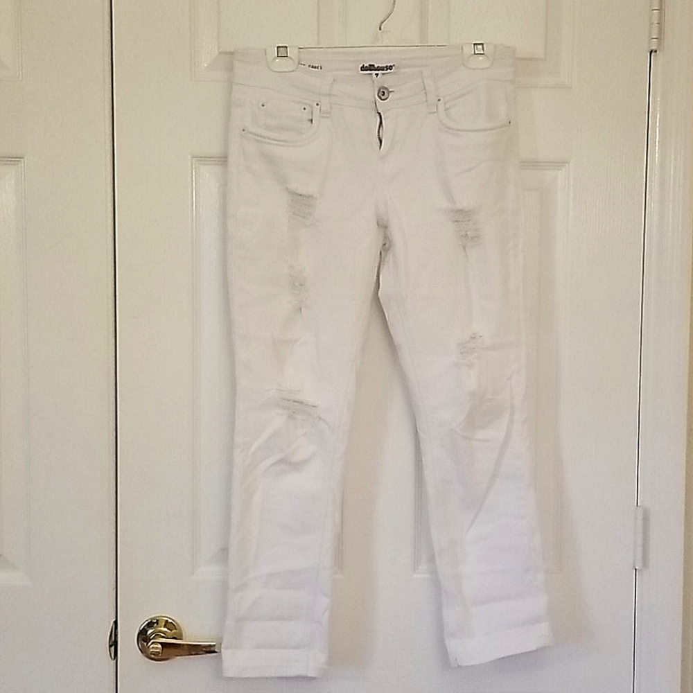 White skinny jeans